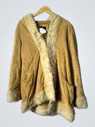J.N.Y JENNYFER Tan Fur Jacket