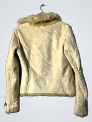 Fur-Lined Cream Jacket