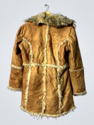 Brown Fur-Lined Coat