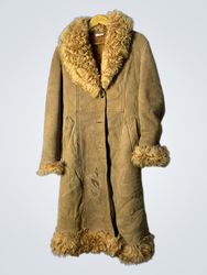 Tan Fur-Lined Coat