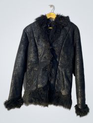 Black Fur Trim Jacket