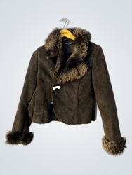 Brown Faux Fur Jacket