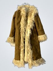 Brown Fur-Trimmed Coat