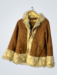 Brown Faux Fur Jacket