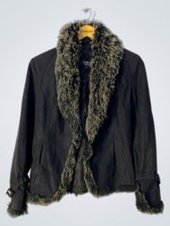 Black Fur Trim Jacket