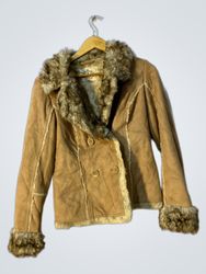 Tan Fur-Lined Jacket