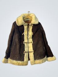 Brown Fur-Lined Coat