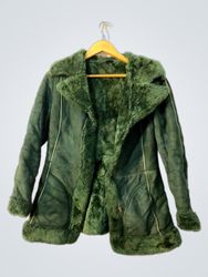 Green Furry Coat