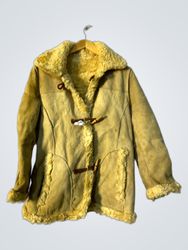 Yellow Shearling Coat
