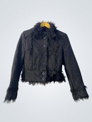 Black Faux Fur Jacket