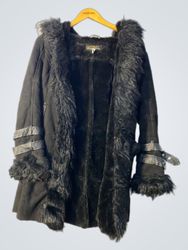 Furry Black Coat