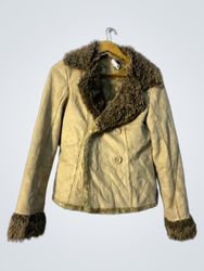Tan Fur-Lined Jacket