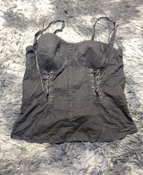 Black Bustier Top