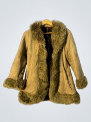Shearling Fur Trimmed Jacket