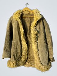 Shearling Lined Suede Jacket