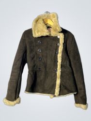 Brown Faux Fur Lined Jacket