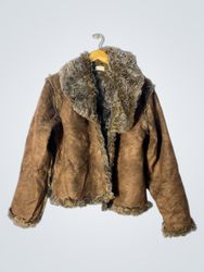 Brown Faux Fur Lined Jacket