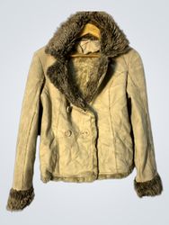Tan Faux Fur Lined Jacket