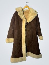 Brown Suede Sheepskin Coat