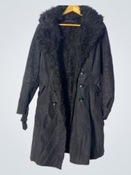 MARICE Black Faux Fur Lined Coat