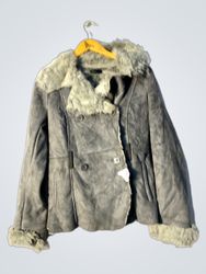 Grey Faux Fur Lined Jacket