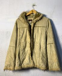 JENNI-ANG Faux Fur Trimmed Jacket