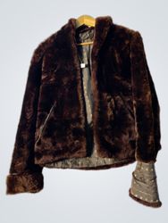 Brown Faux Fur Jacket