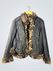 Black Faux Fur Lined Jacket