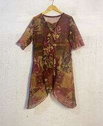 Sheer Print Tunic