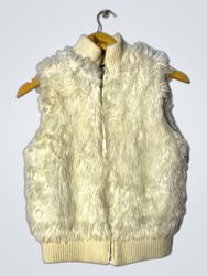 Cream Faux Fur Vest