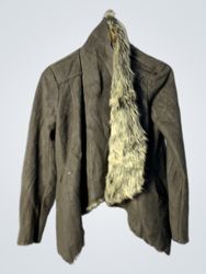 Women's Faux Fur Trimmed Jacket