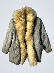 Vintage Fur Lined Coat