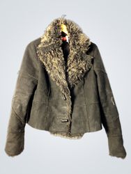 K. Den Faux Fur Trimmed Jacket
