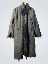 Extyn Black Fur Trimmed Coat