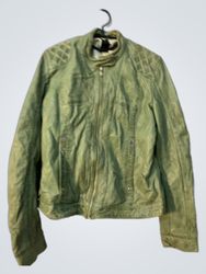 GNR Green Faux Leather Jacket