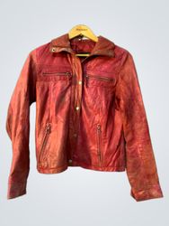 Legend Hardware Red Leather Jacket