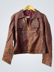 Ferrone Roma Brown Leather Jacket