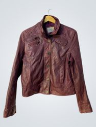 AUTHENTIC CLOTHING COMPANY Women's Burgundy Leathe..