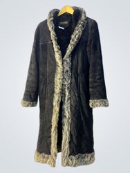 Preference Collection Black Faux Fur Trimmed Long ..