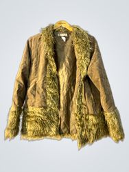 JP COLLECTION Fur Trimmed Jacket