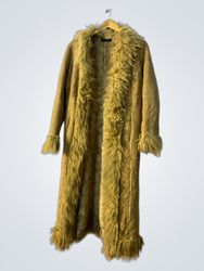 Dorothy Perkins Faux Fur Trimmed Long Coat