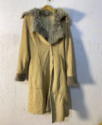 Tan Faux Fur Lined Coat
