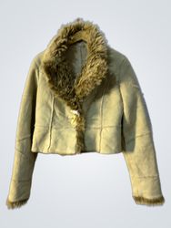 Together Suede Faux Fur Trimmed Jacket