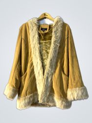 J.N.Y. Jennyfer Suede & Fur Lined Jacket