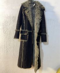 Long Faux Fur Lined Coat