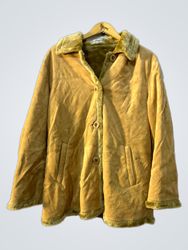 Ming Fu Suede & Fur Lined Jacket
