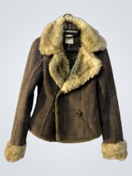 Bershka Faux Fur Lined Jacket