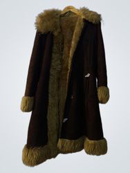 Brown Fur Lined Coat
