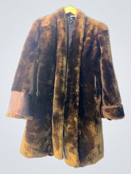 Jack Sussman Furs Brown Faux Fur Coat