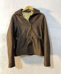Brown Faux Fur Lined Jacket